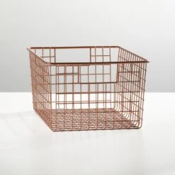 Wire Pantry Basket With Handles 12 X 9 X 6 -Home storage 1000 Square JPG 08226MDK SellShot