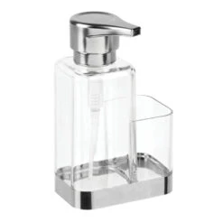 Square Liquid Soap Dispenser + Sponge Caddy