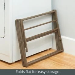 Bamboo Collapsible Clothes Drying Rack -Home storage 1000 Square JPG 08557MDL Detail 1