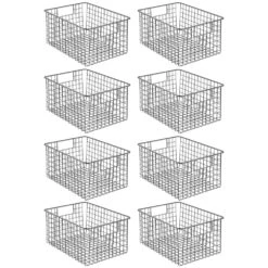Wire Pantry Basket With Handles 12 X 9 X 6 -Home storage 1000 Square JPG 09057MDK.MAIN 3
