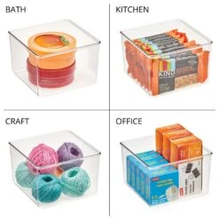 Square Bin Set 6 X 6 X 4 9 Square Bin Set 6 X 6 X 4 -Home storage 1000 Square JPG 10189MDCO Detail