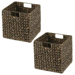 Water Hyacinth Cube Basket 10.5 X 10.5 X 10.5 29 Water Hyacinth Cube Basket 10.5 X 10.5 X 10.5 -Home storage 1000 Square JPG 10202MDHS.MAIN 3 6791d762 cc32 4e19 a33a 34cef9ea7e75