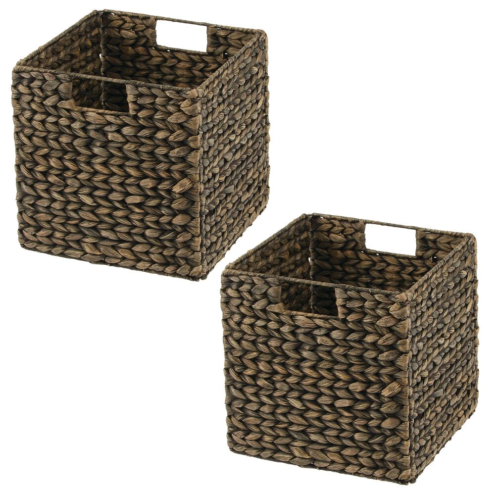 Water Hyacinth Cube Basket 10.5 X 10.5 X 10.5 11 Water Hyacinth Cube Basket 10.5 X 10.5 X 10.5 - Image 11