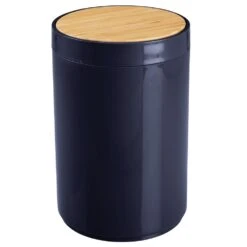 5-Liter Bamboo Swing Lid Trash Can -Home storage 1000 Square JPG 10753MDBA.MAIN