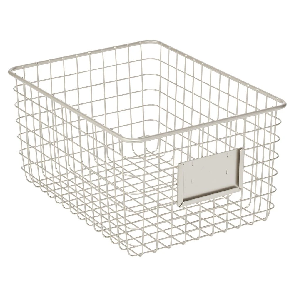 Kitchen Wire Basket With Label Holder 12 X 9 X 6 6 Kitchen Wire Basket With Label Holder 12 X 9 X 6 - Image 6