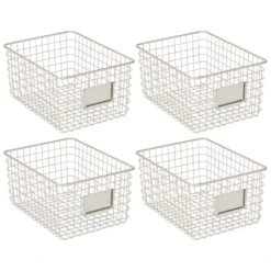 Kitchen Wire Basket With Label Holder 12 X 9 X 6 31 Kitchen Wire Basket With Label Holder 12 X 9 X 6 -Home storage 1000 Square JPG 11598MDK.MAIN 3