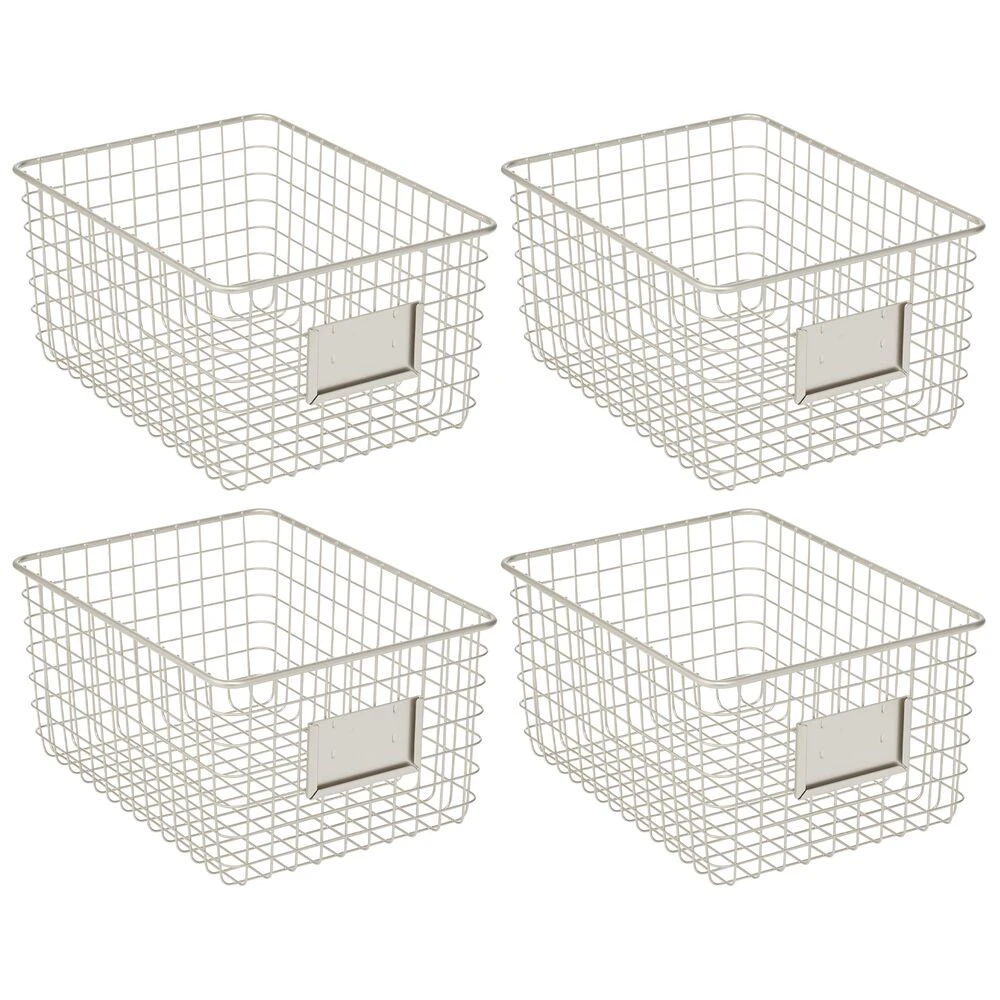 Kitchen Wire Basket With Label Holder 12 X 9 X 6 15 Kitchen Wire Basket With Label Holder 12 X 9 X 6 - Image 15