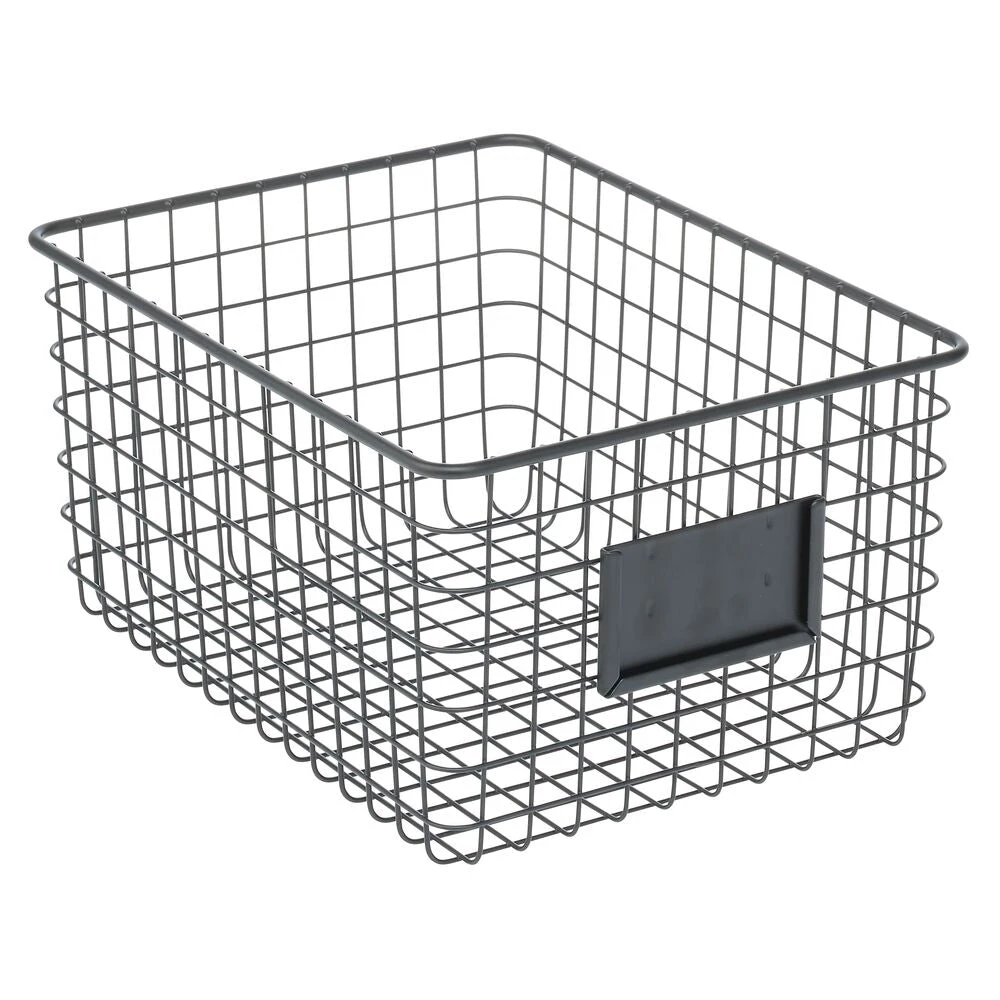 Kitchen Wire Basket With Label Holder 12 X 9 X 6 4 Kitchen Wire Basket With Label Holder 12 X 9 X 6 - Image 4