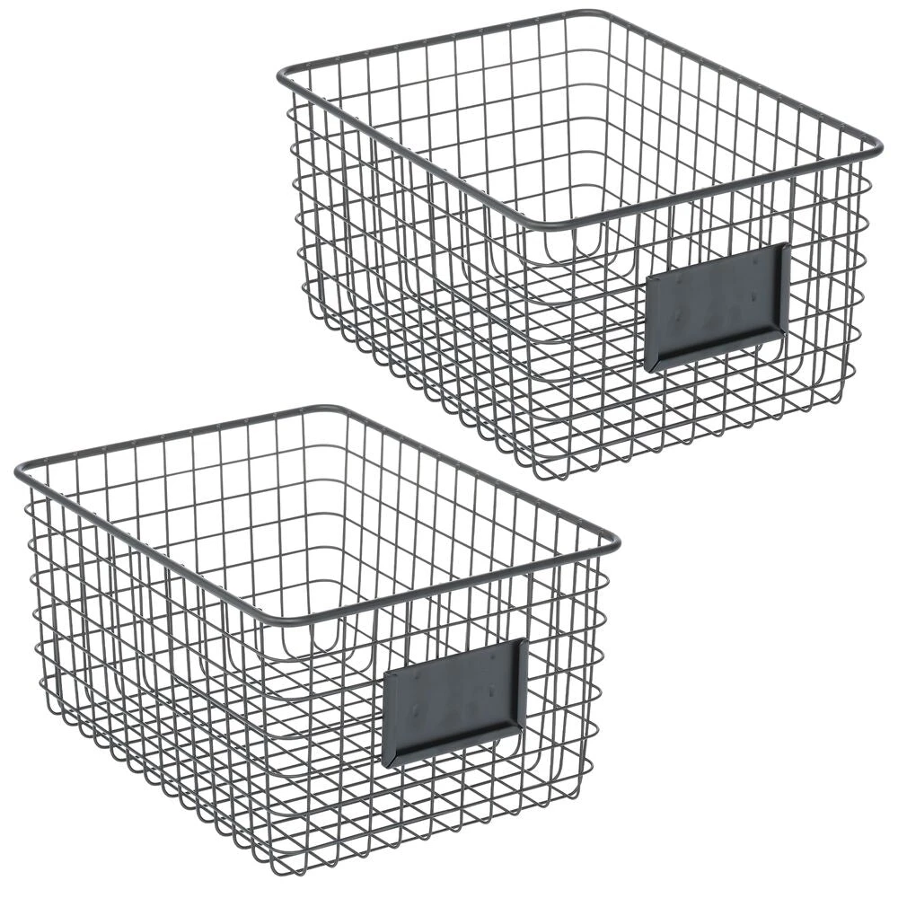 Kitchen Wire Basket With Label Holder 12 X 9 X 6 11 Kitchen Wire Basket With Label Holder 12 X 9 X 6 - Image 11