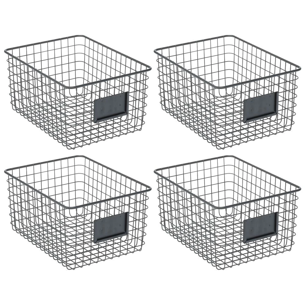 Kitchen Wire Basket With Label Holder 12 X 9 X 6 12 Kitchen Wire Basket With Label Holder 12 X 9 X 6 - Image 12