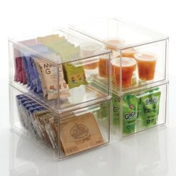 Stackable Kitchen Storage Drawer 12 X 8 X 6 14 Stackable Kitchen Storage Drawer 12 X 8 X 6 -Home storage 1000 Square JPG 11861MDK Outline