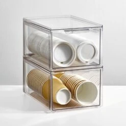 Stackable Kitchen Storage Drawer 12 X 8 X 6 13 Stackable Kitchen Storage Drawer 12 X 8 X 6 -Home storage 1000 Square JPG 11861MDK SellShot 1