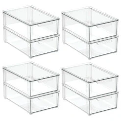 Stackable Bath Storage Drawer 12.5 X 8 X 4 -Home storage 1000 Square JPG 11864MDCO Outline