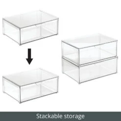 Stackable Kitchen Storage Drawer 12 X 16 X 6 -Home storage 1000 Square JPG 11873MDCO Detail