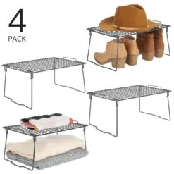 Collapsible Wire Shelf Riser -Home storage 1000 Square JPG 11996MDCO Outline