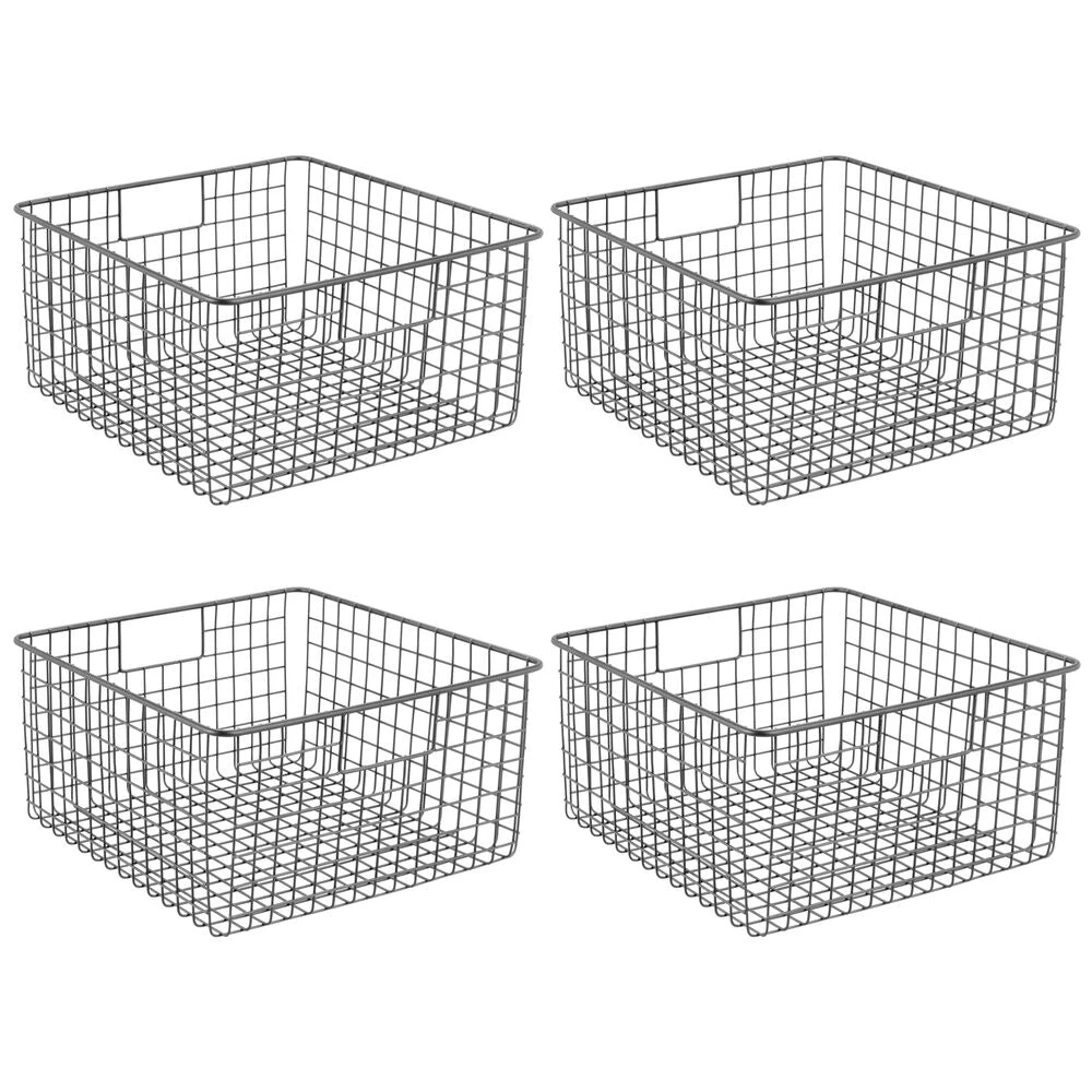 Wire Pantry Basket With Handles 12 X 12 X 6 18 Wire Pantry Basket With Handles 12 X 12 X 6 - Image 18