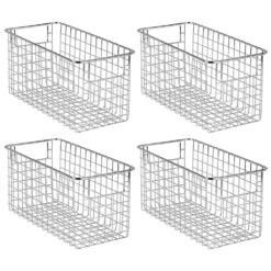 Multi-Purpose Wire Basket With Handles 12 X 6 X 6 -Home storage 1000 Square JPG 12631MDBST.MAIN 3