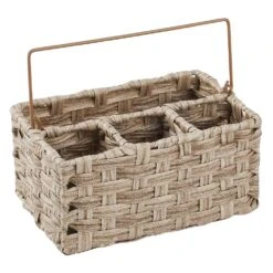 Woven Plastic Cutlery Caddy -Home storage 1000 Square JPG 12679MDK.PT07