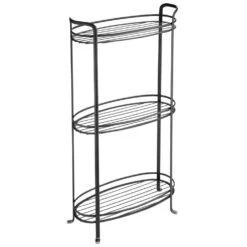 Oval 3-Tier Bathroom Storage Shelves