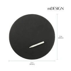12" Natural Slate Round Serving Board With Chalk -Home storage 1000 Square JPG 13162MDK Dimensions