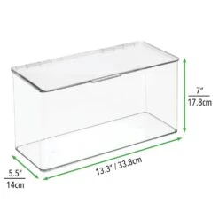 Hinged-Lid Kitchen Storage Box 6 X 13 X 7 -Home storage 1000 Square JPG 13604MDC.PT05
