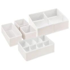 Set Of 5 Fabric Drawer Organizers -Home storage 1000 Square JPG 13683MDB.PT06