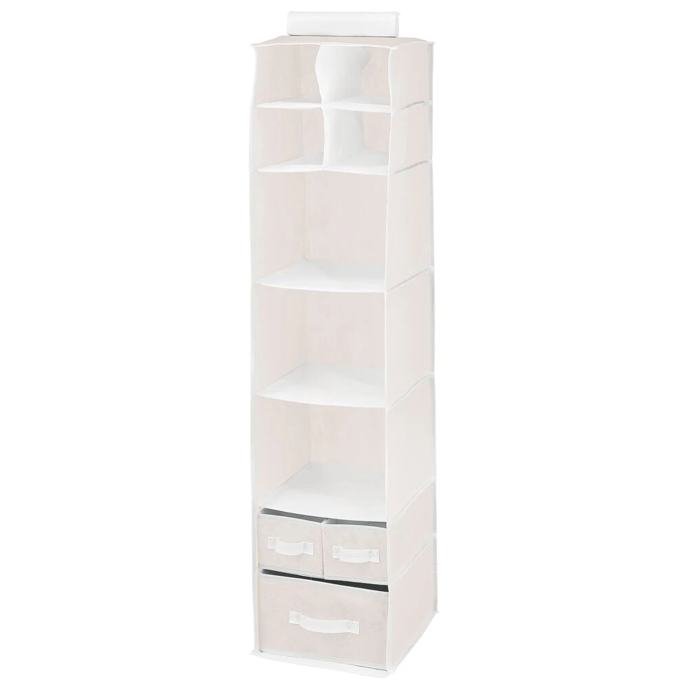 7-Section Hanging Closet Organizer With Drawers 2 7-Section Hanging Closet Organizer With Drawers - Image 2
