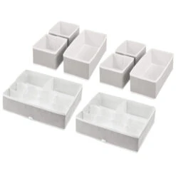 Set Of 8 Fabric Drawer Organizers -Home storage 1000 Square JPG 13700MDB.MAIN 3