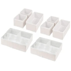 Set Of 8 Fabric Drawer Organizers -Home storage 1000 Square JPG 13702MDB.MAIN 3