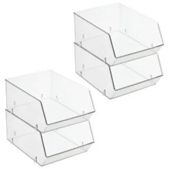 Open Front Stackable Kitchen Bin 11 X 8 X 5 14 Open Front Stackable Kitchen Bin 11 X 8 X 5 -Home storage 1000 Square JPG 13787MDK.MAIN 3b