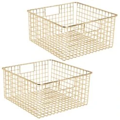 Wire Pantry Basket With Handles 12 X 12 X 6 38 Wire Pantry Basket With Handles 12 X 12 X 6 -Home storage 1000 Square JPG 14178MDBST.MAIN 3