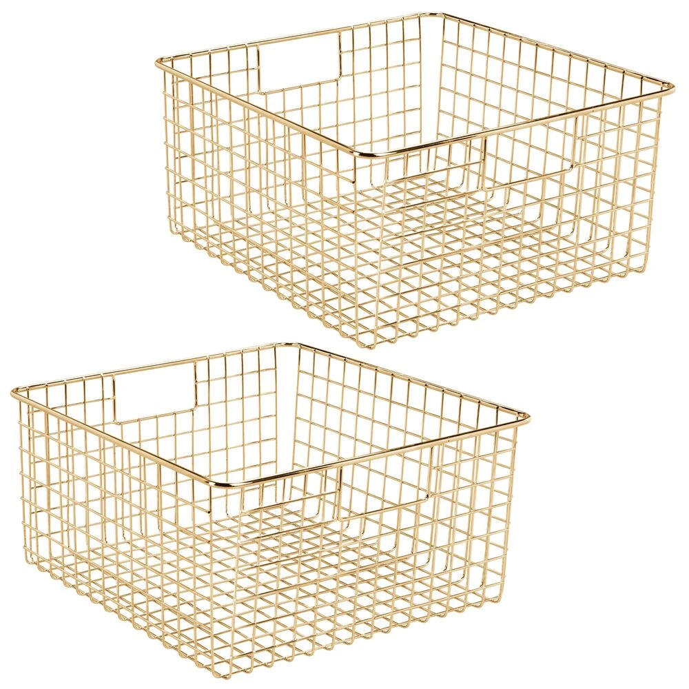 Wire Pantry Basket With Handles 12 X 12 X 6 19 Wire Pantry Basket With Handles 12 X 12 X 6 - Image 19