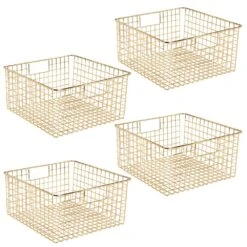 Wire Pantry Basket With Handles 12 X 12 X 6 39 Wire Pantry Basket With Handles 12 X 12 X 6 -Home storage 1000 Square JPG 14179MDBST.MAIN 3