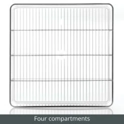 4-Section Bin 12 X 12 X 3.5 11 4-Section Bin 12 X 12 X 3.5 -Home storage 1000 Square JPG 14324MDK Detail 1