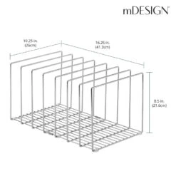 7-Section Pan Organizer -Home storage 1000 Square JPG 14474MDK Dimensions
