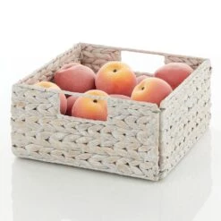 Water Hyacinth Cube Kitchen Basket 10.5 X 10.5 X 5 -Home storage 1000 Square JPG 14480MDK.PT05