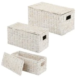 Hyacinth Nesting Basket Set With Removable Lids 14 Hyacinth Nesting Basket Set With Removable Lids -Home storage 1000 Square JPG 14486MDHS.MAIN 3