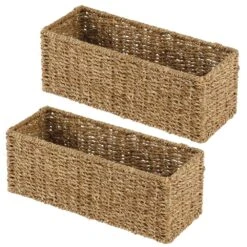 Woven Seagrass Basket 6 X 15 X 5.5 -Home storage 1000 Square JPG 14913MDHS.MAIN 3