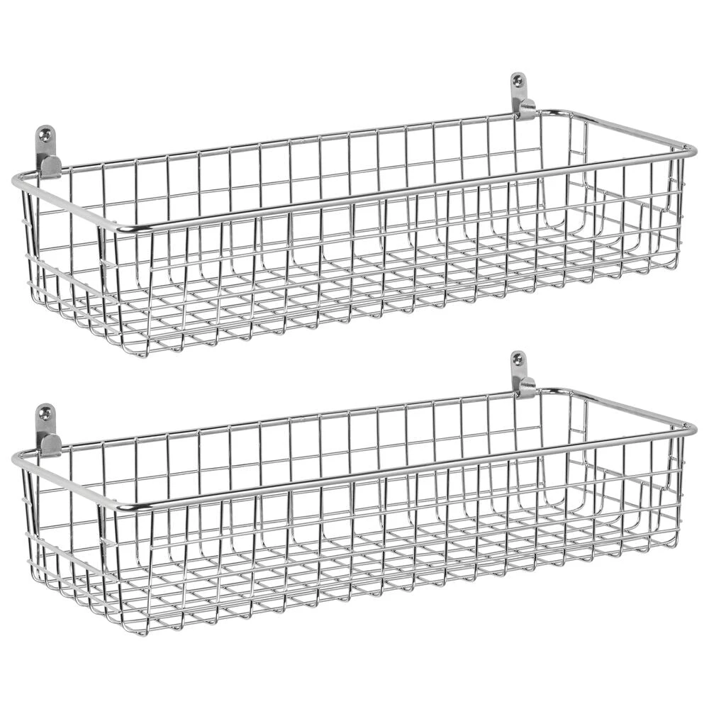 Wire Wall Baskets 6 X 16 X 3 1 Wire Wall Baskets 6 X 16 X 3