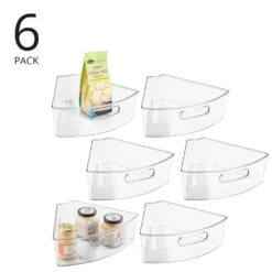 Lazy Susan Wedge Organizer -Home storage 1000 Square JPG 15531MDK Outline