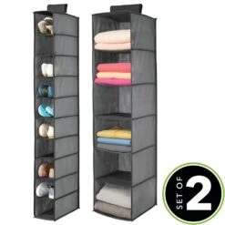 Set Of 2 Hanging Closet Organizers -Home storage 1000 Square JPG 15980MDCO Outline