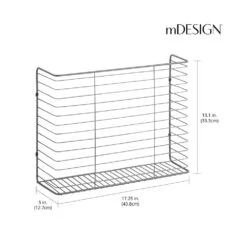 Kitchen Wall Basket 5 X 17 X 13 -Home storage 1000 Square JPG 16073MDHS Dimensions