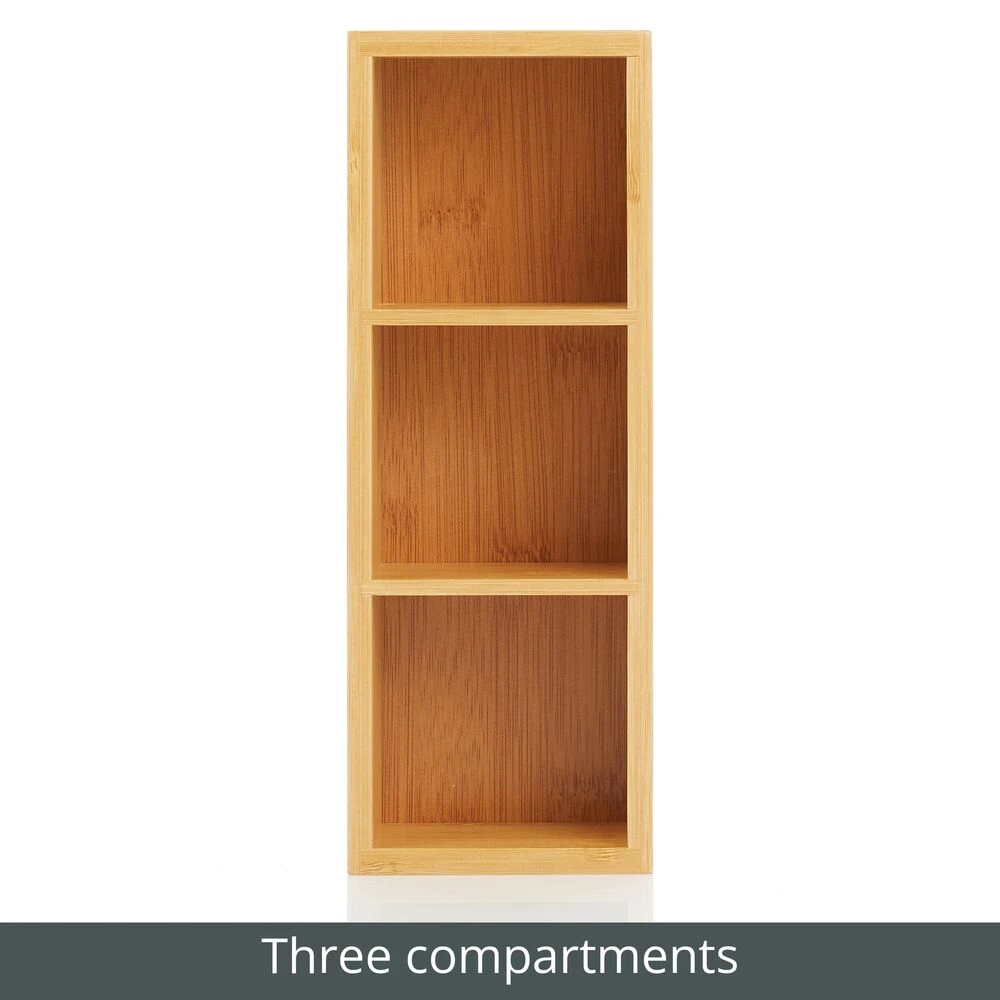3-Section Bamboo Bin 10 X 4 X 2.5 5 3-Section Bamboo Bin 10 X 4 X 2.5 - Image 5