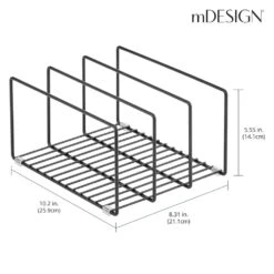 3-Section Pan Organizer -Home storage 1000 Square JPG 16824MDK Dimensions