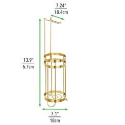 Toilet Paper Holder Stand With 3-Roll Reserve -Home storage 1000 Square JPG 17354MDBST Dimensions