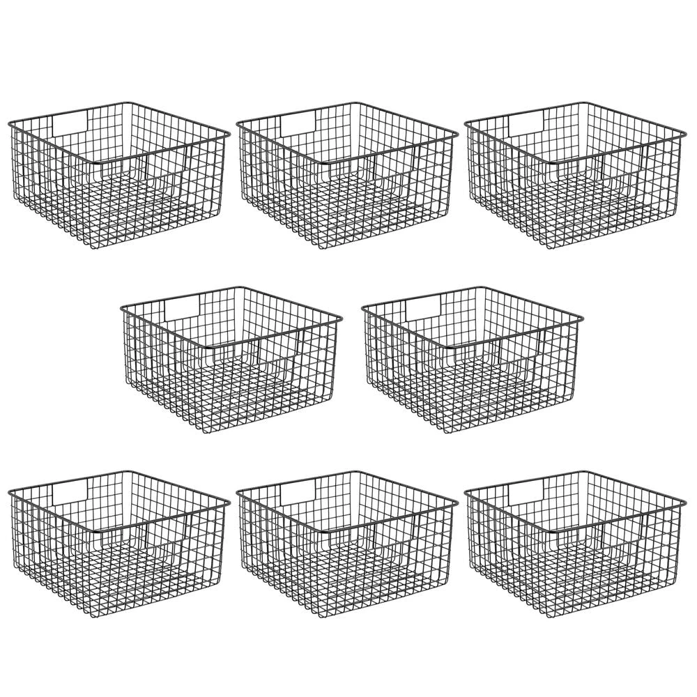 Wire Pantry Basket With Handles 12 X 12 X 6 13 Wire Pantry Basket With Handles 12 X 12 X 6 - Image 13