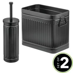 Bathroom Trash Can And Toilet Brush Set -Home storage 1000 Square JPG 18427MDBST.MAIN icon