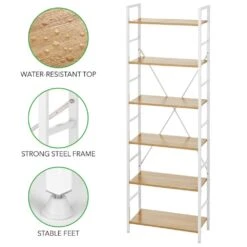 6-Tier Storage Bookcase -Home storage 1000 Square JPG 18517MDHS Detail
