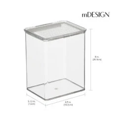 Airtight Stackable Bin Set 8 Airtight Stackable Bin Set -Home storage 1000 Square JPG 18654MDK Dimensions