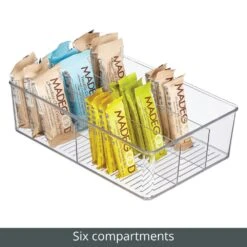 6-Section Divided Cabinet Organizer 8 X 12 X 3.5 10 6-Section Divided Cabinet Organizer 8 X 12 X 3.5 -Home storage 1000 Square JPG 19117MDK Detail